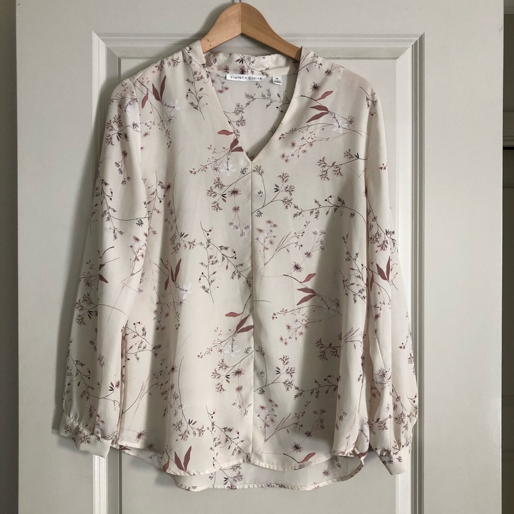 Floral Flowy Spring Blouse